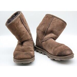 Auth UGG essential short 5835 Chocolate Mouton - Women's Boots